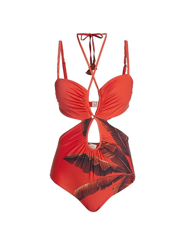 Womens Costa Pacifica Cut-Out One-Piece Swimsuit Product Image