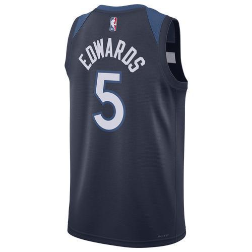 Nike Mens Timberwolves Icon Edition 2022/23 Jersey - White/Navy Product Image