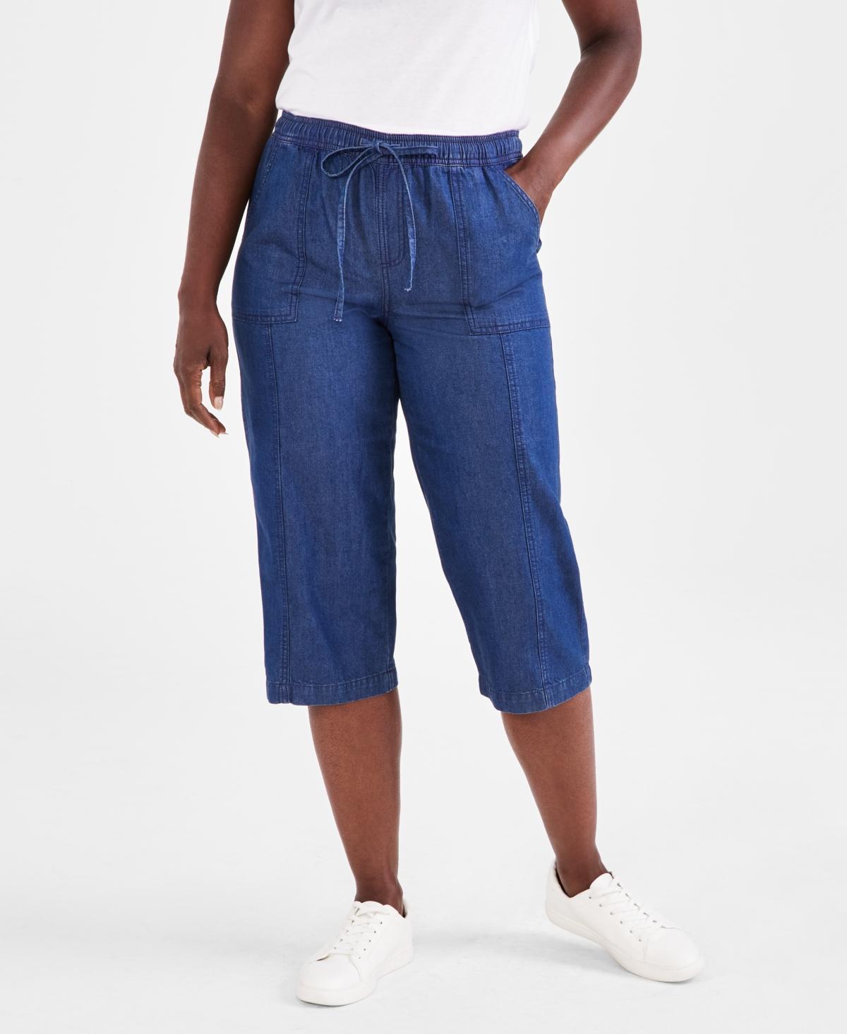 Style & Co Womens Drawstring Capri Pants, Regular & Petite, Created for Macys Product Image