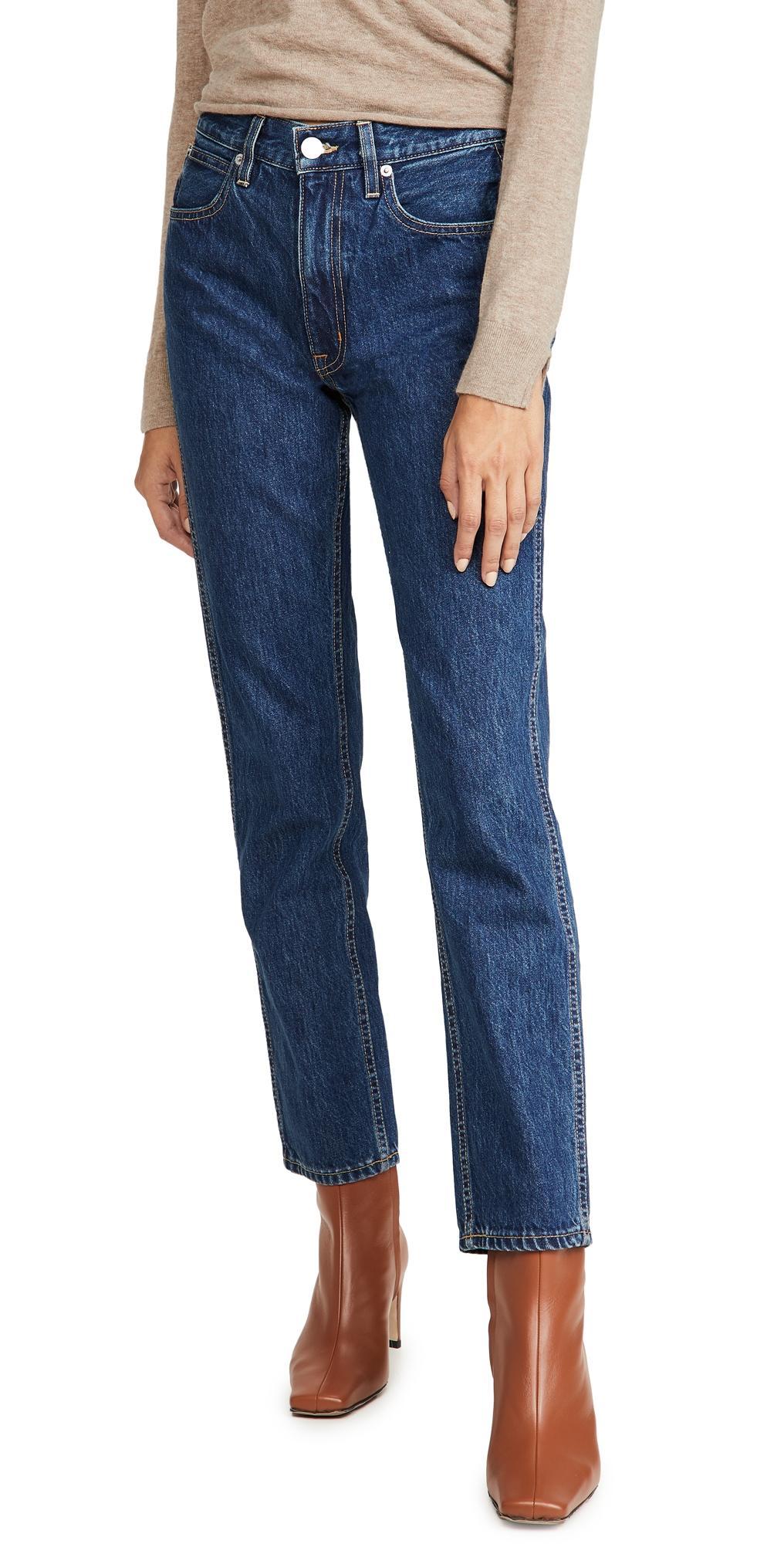 Womens Virginia High-Rise Slim-Leg Jeans product image