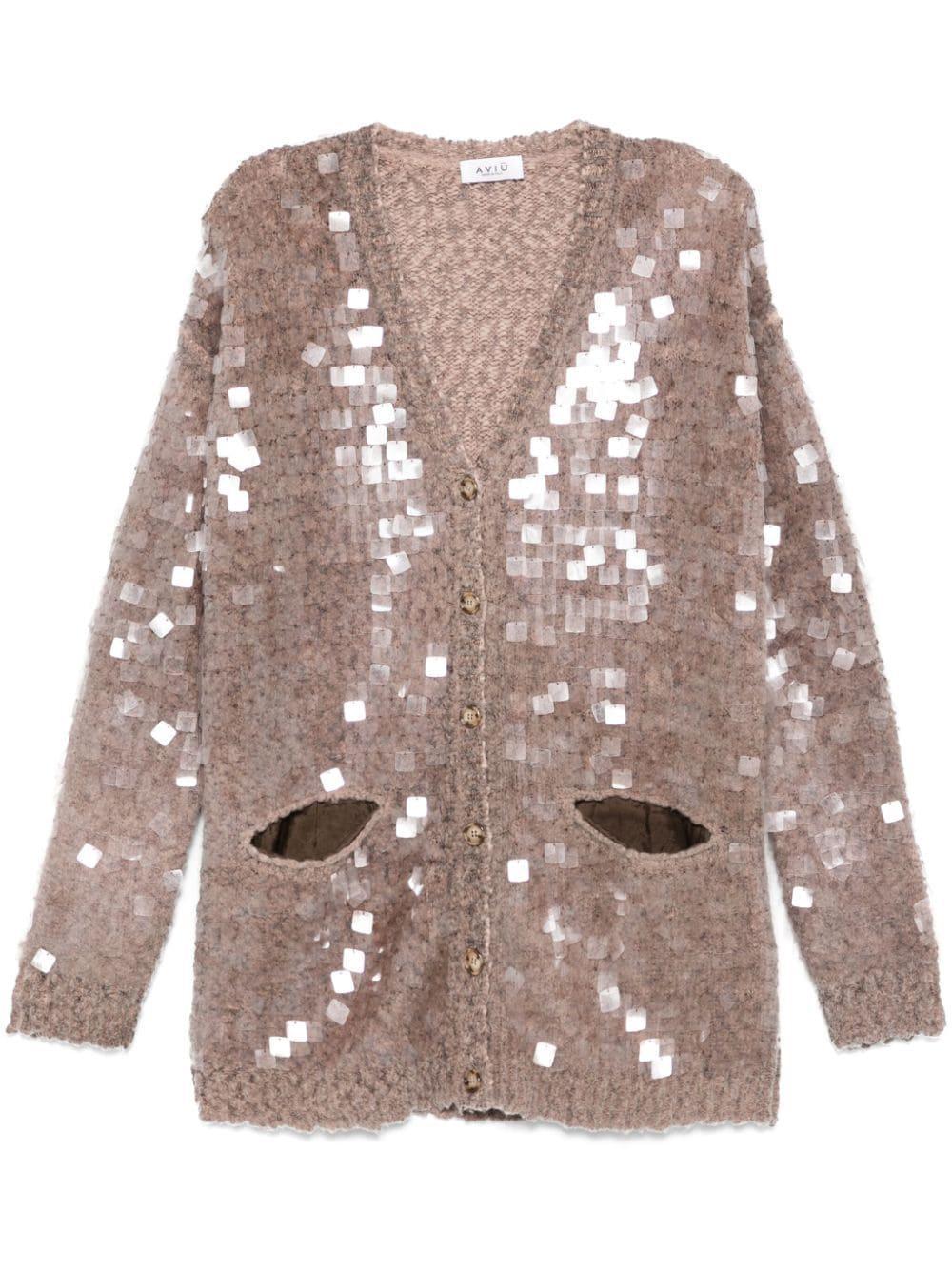 paillette-embellished cardigan product image