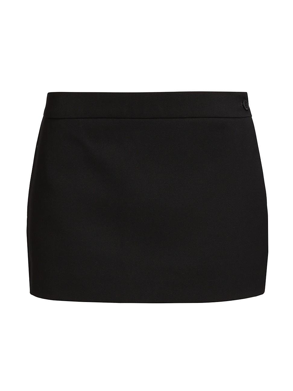 Womens Virgin Wool Micro Miniskirt product image