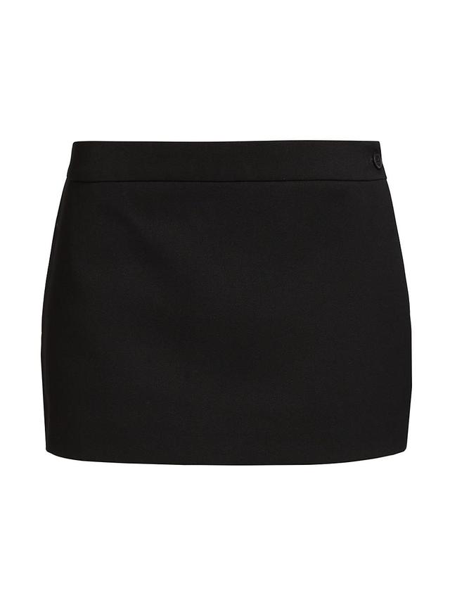 Womens Virgin Wool Micro Miniskirt Product Image