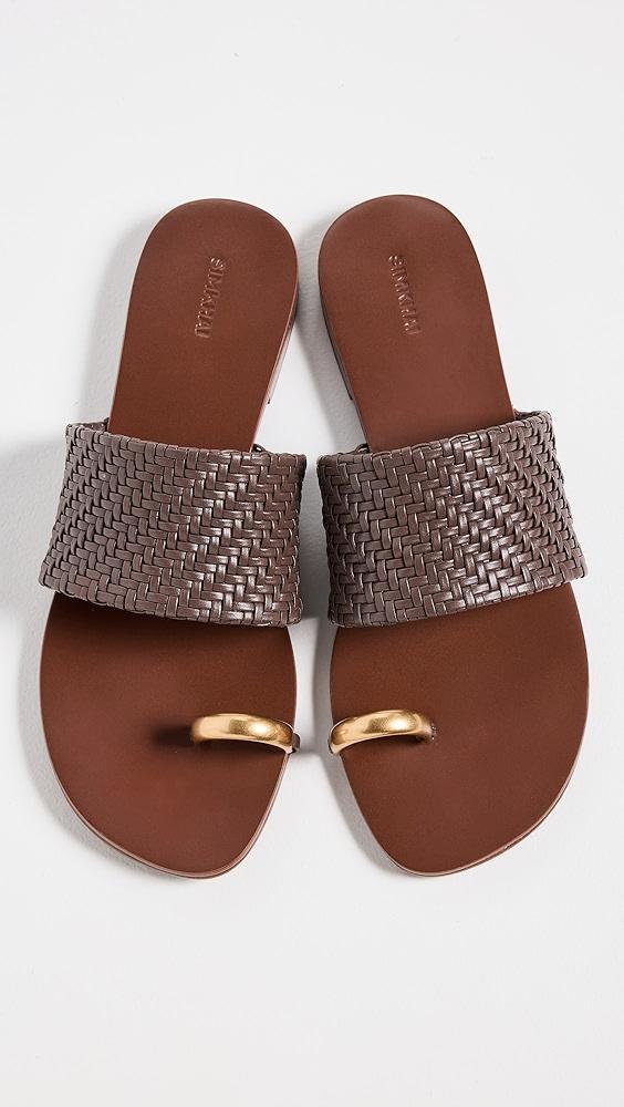 SIMKHAI Ariana Woven Leather Sandals | Shopbop Product Image