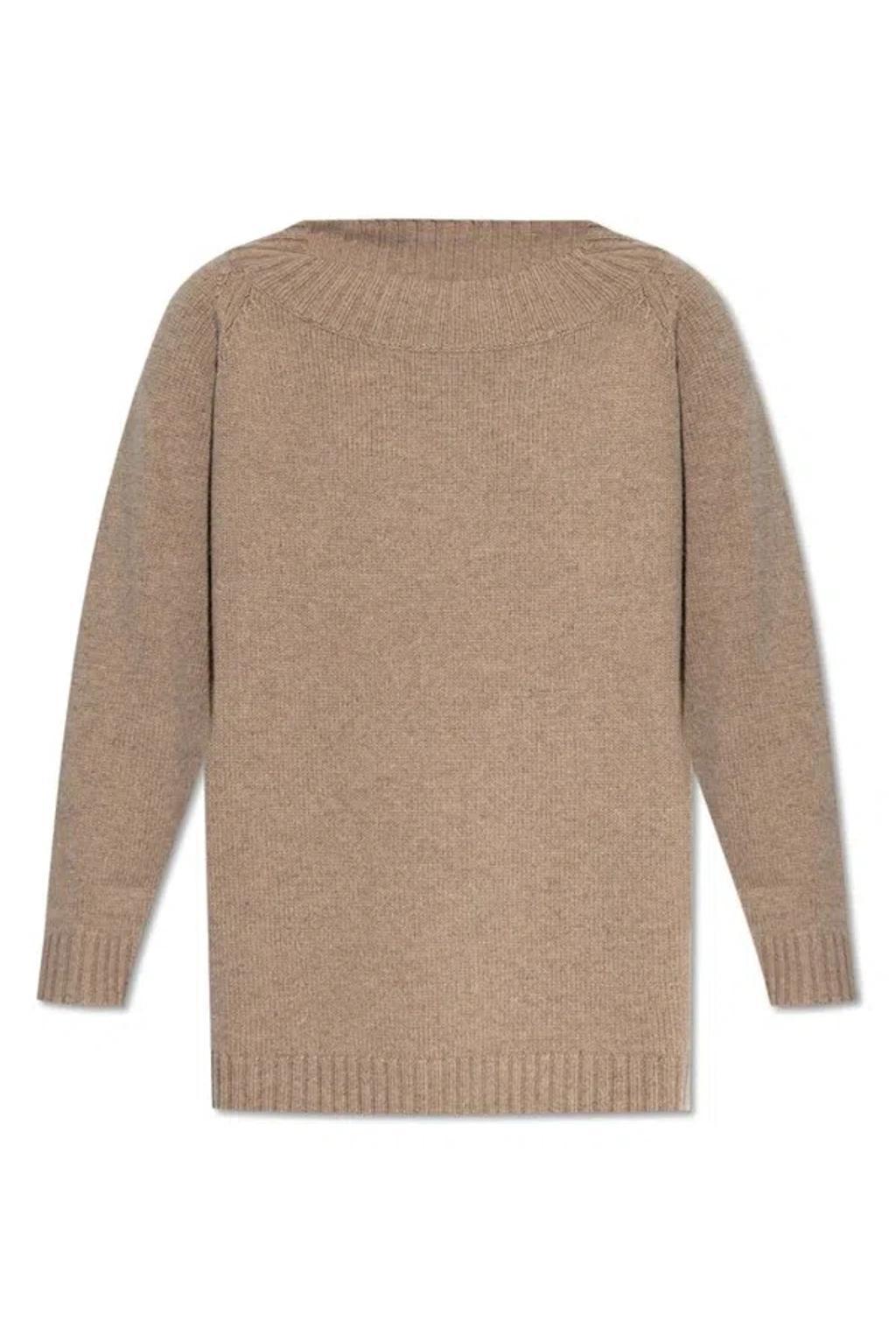 Radames Knitted Jumper In Brown Product Image