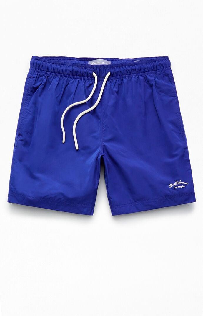 Men's Solid Nylon 6.5" Swim Trunks Product Image