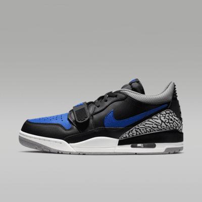 Jordan Mens Jordan Legacy 312 Low - Mens Basketball Shoes Black/Game Royal/White Product Image