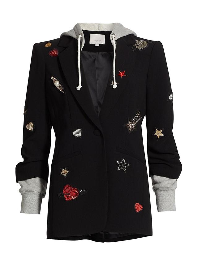 Womens Nebula Embellished Hooded Khloe Jacket Product Image