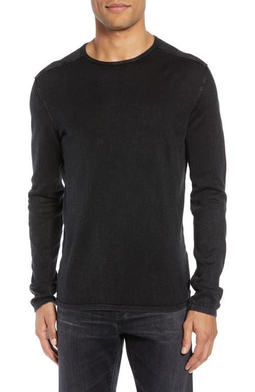 John Varvatos Star USA Walter Long Sleeve Acid Wash Crewneck T-Shirt Product Image