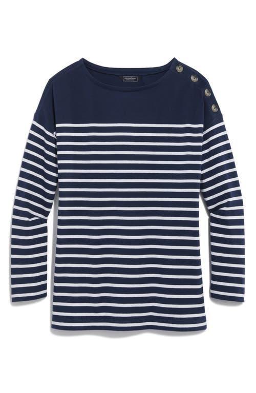 Womens Jamestown Striped Boatneck Top Product Image