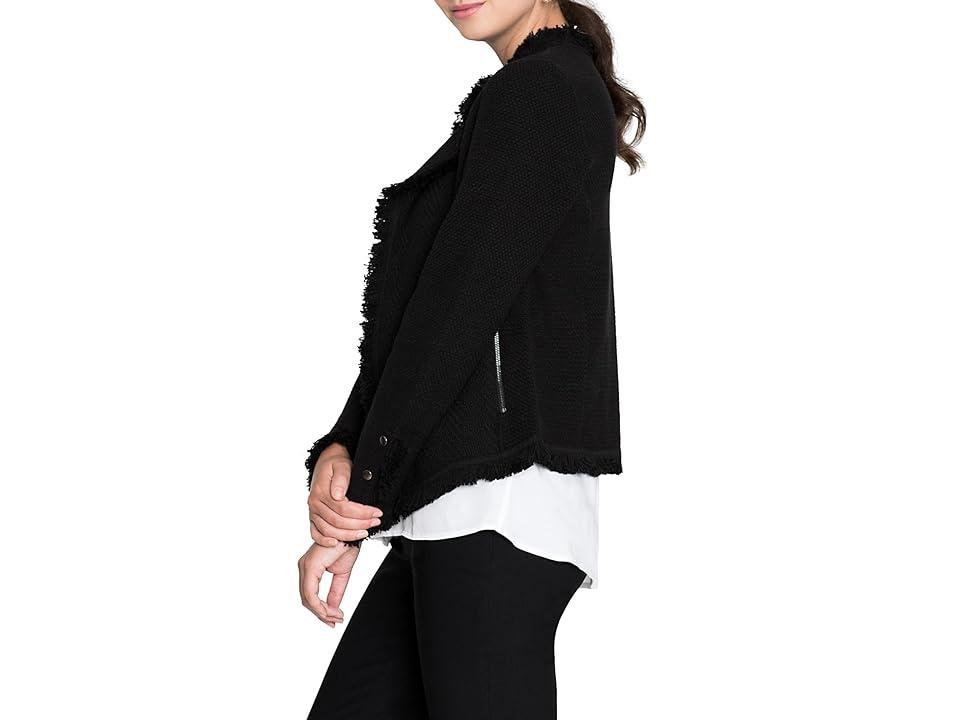 NIC+ZOE Fringe Mix Jacket (Mist) Women's Coat Product Image