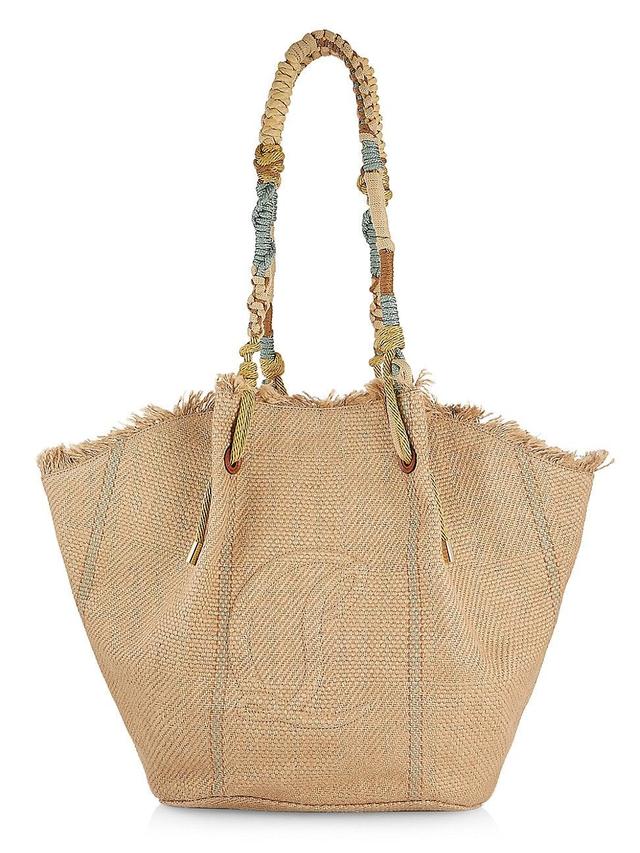 Womens By My Side Woven Shopper Tote Bag Product Image