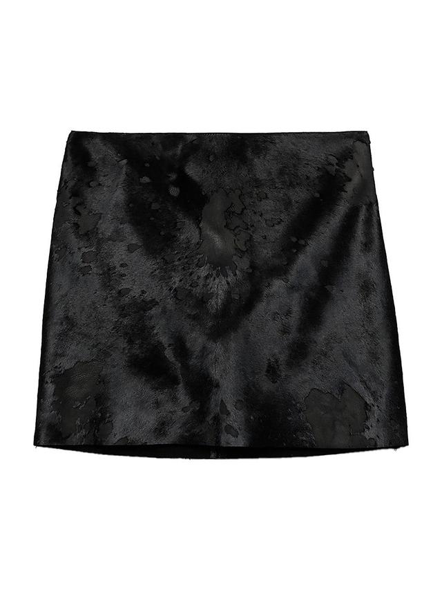 Womens Leather Miniskirt Product Image