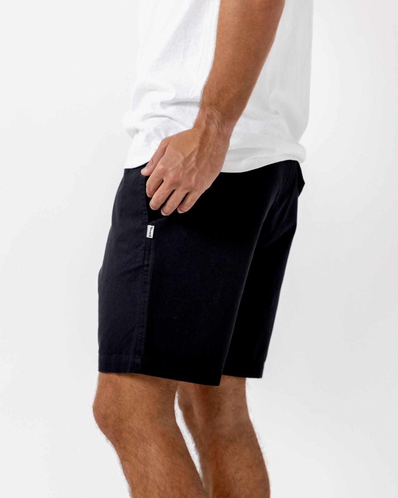 Twill Beach Short - Black Male Product Image