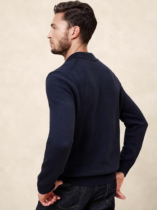 Cozy Polo Sweater Product Image