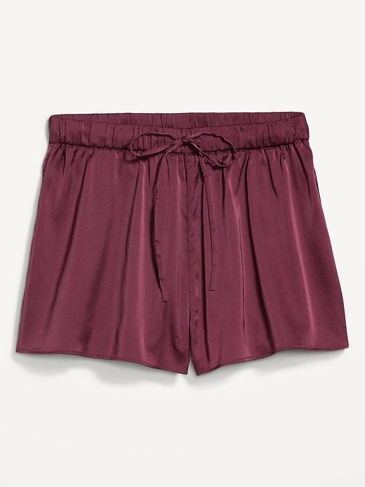 Satin Pajama Shorts Product Image