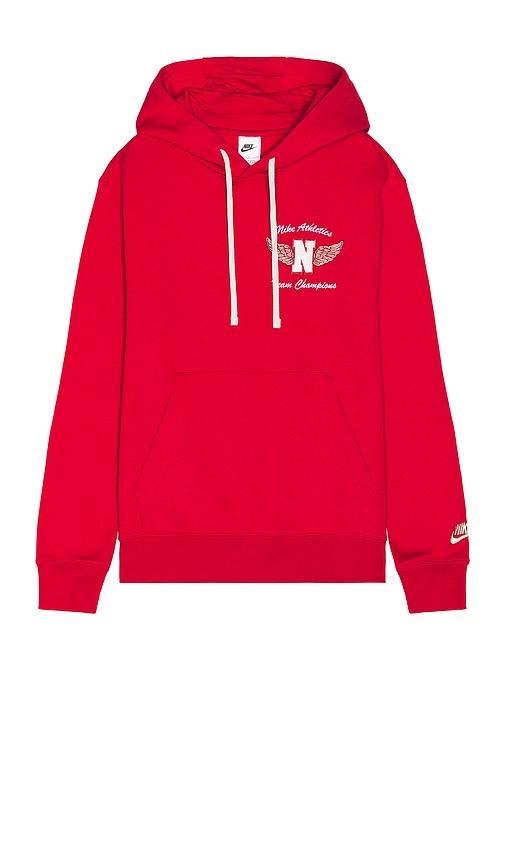 NIKE Mens  Club Bb Pullover Hoodie In Gym Red/grey Product Image