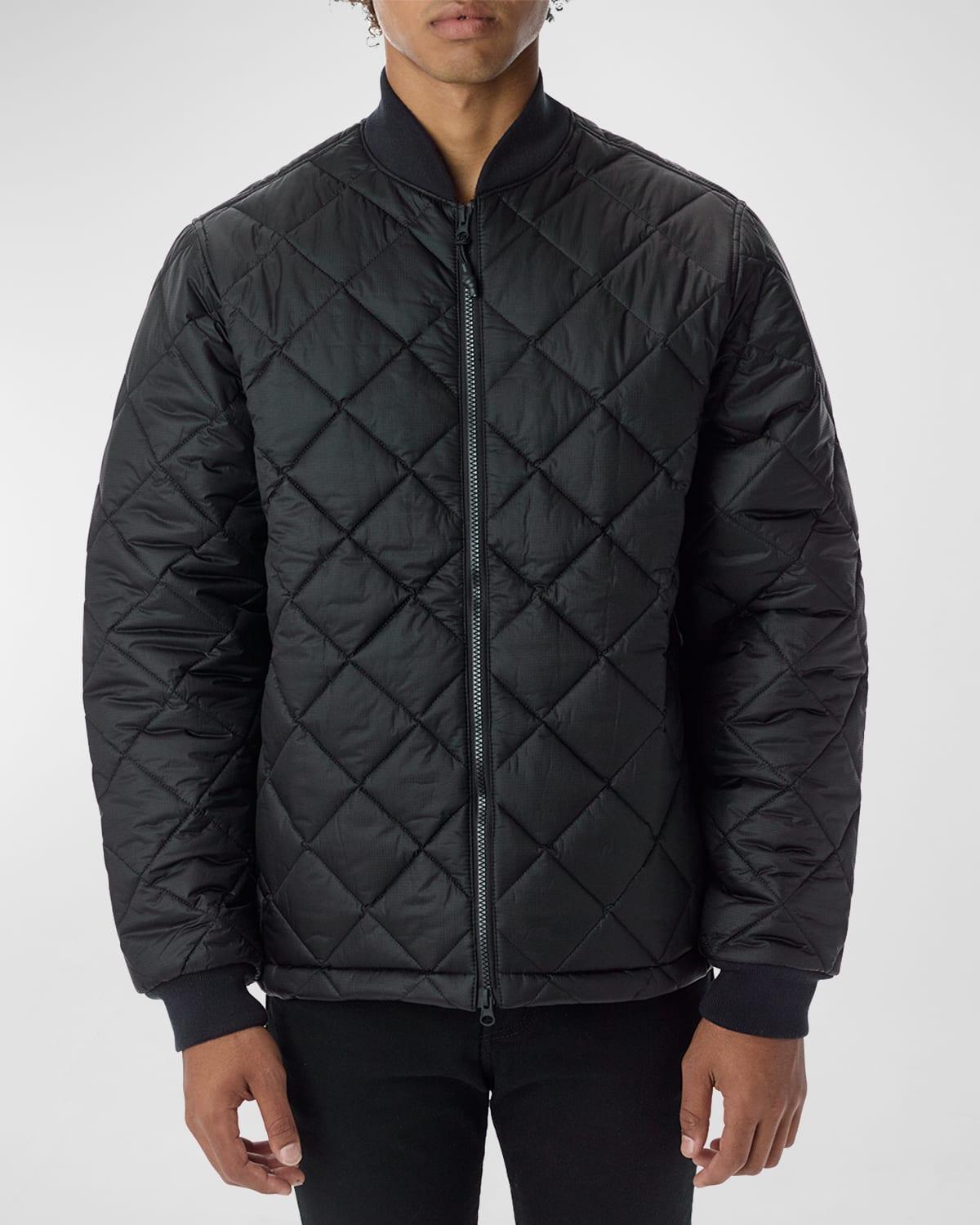 The Very Warm Men's Light Quilted Puffer Jacket - Size: X-LARGE - Off White Product Image