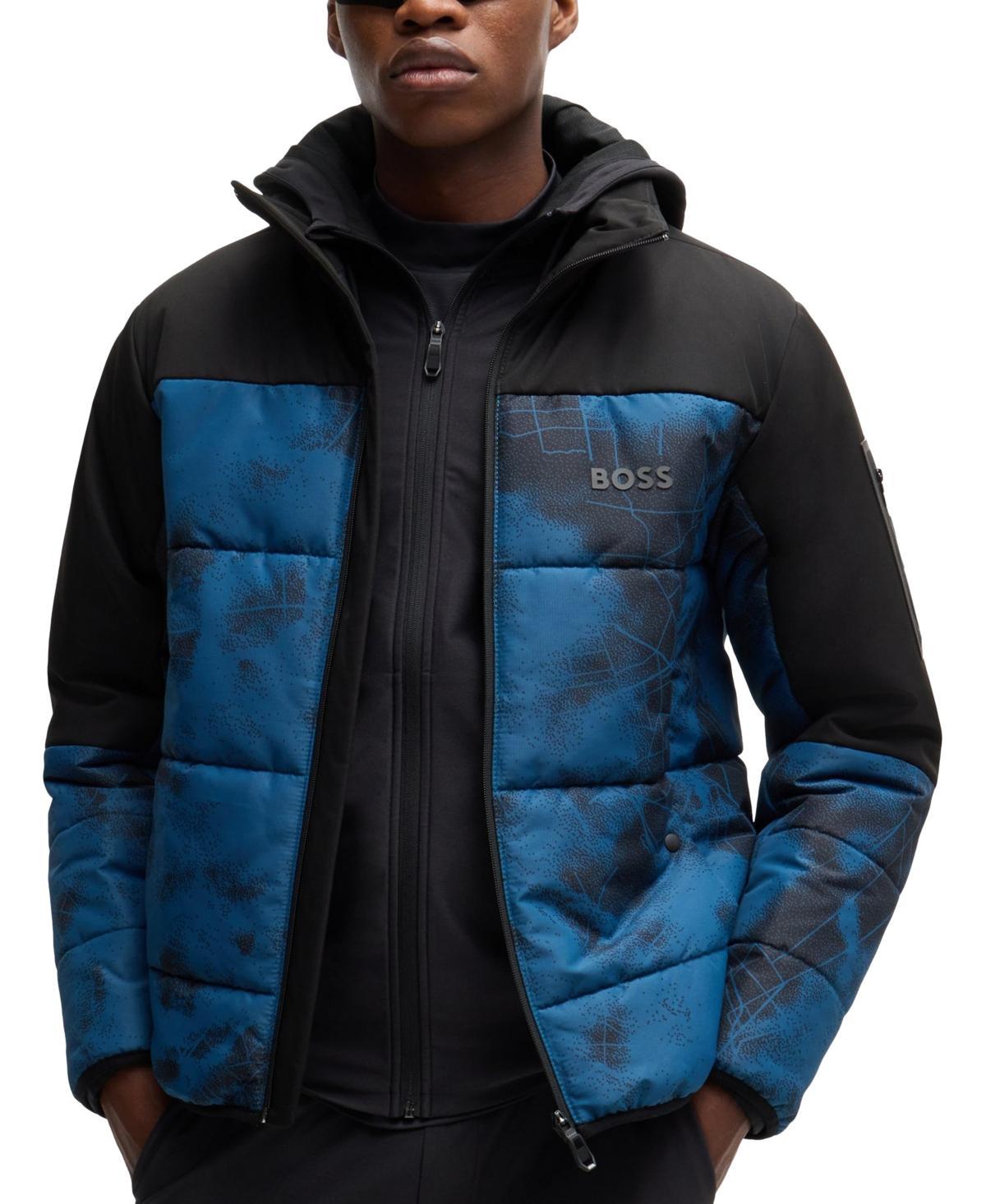 Boss by Hugo Boss Mens Logo Water-Repellent Puffer Jacket Product Image