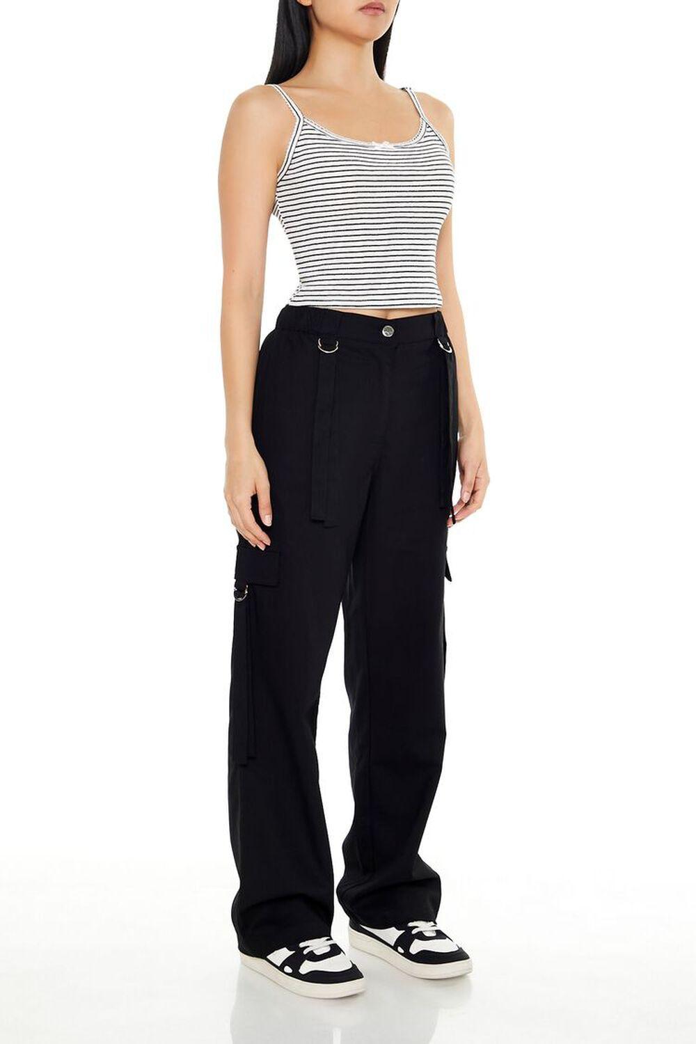 Wide-Leg Utility Cargo Pants | Forever 21 Product Image