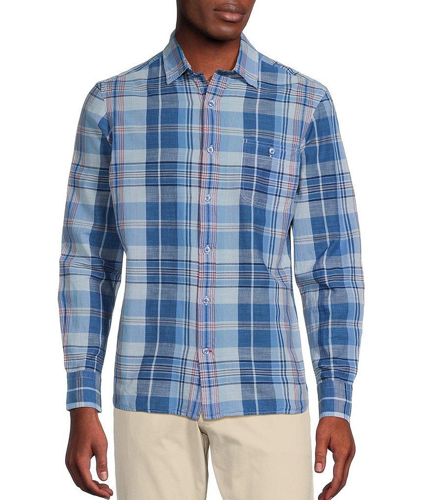 Cremieux Blue Label Color Washed Plaid Poplin Long Sleeve Woven Shirt Product Image