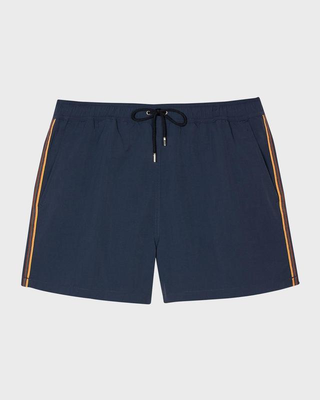 Mens Side-Stripe Swim Trunks Product Image