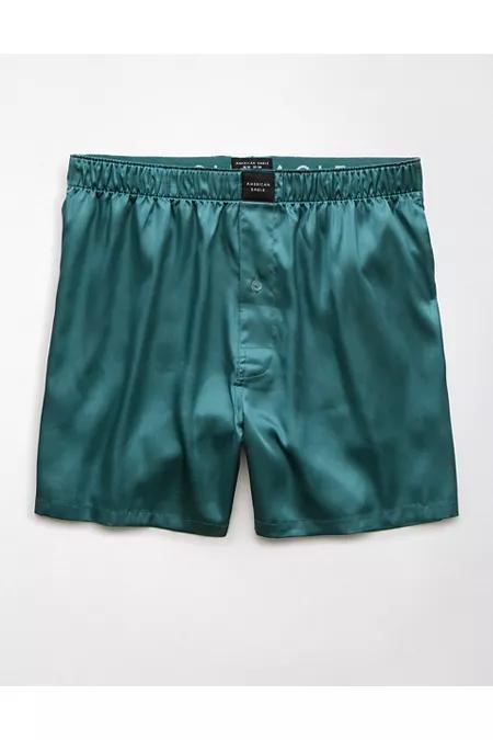 AEO Mens Solid Satin Pocket Boxer Short Men's Product Image