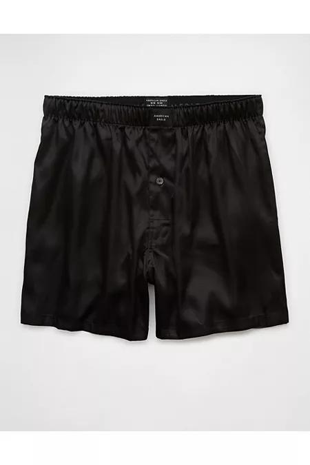 AEO Mens Solid Satin Pocket Boxer Short Mens Product Image