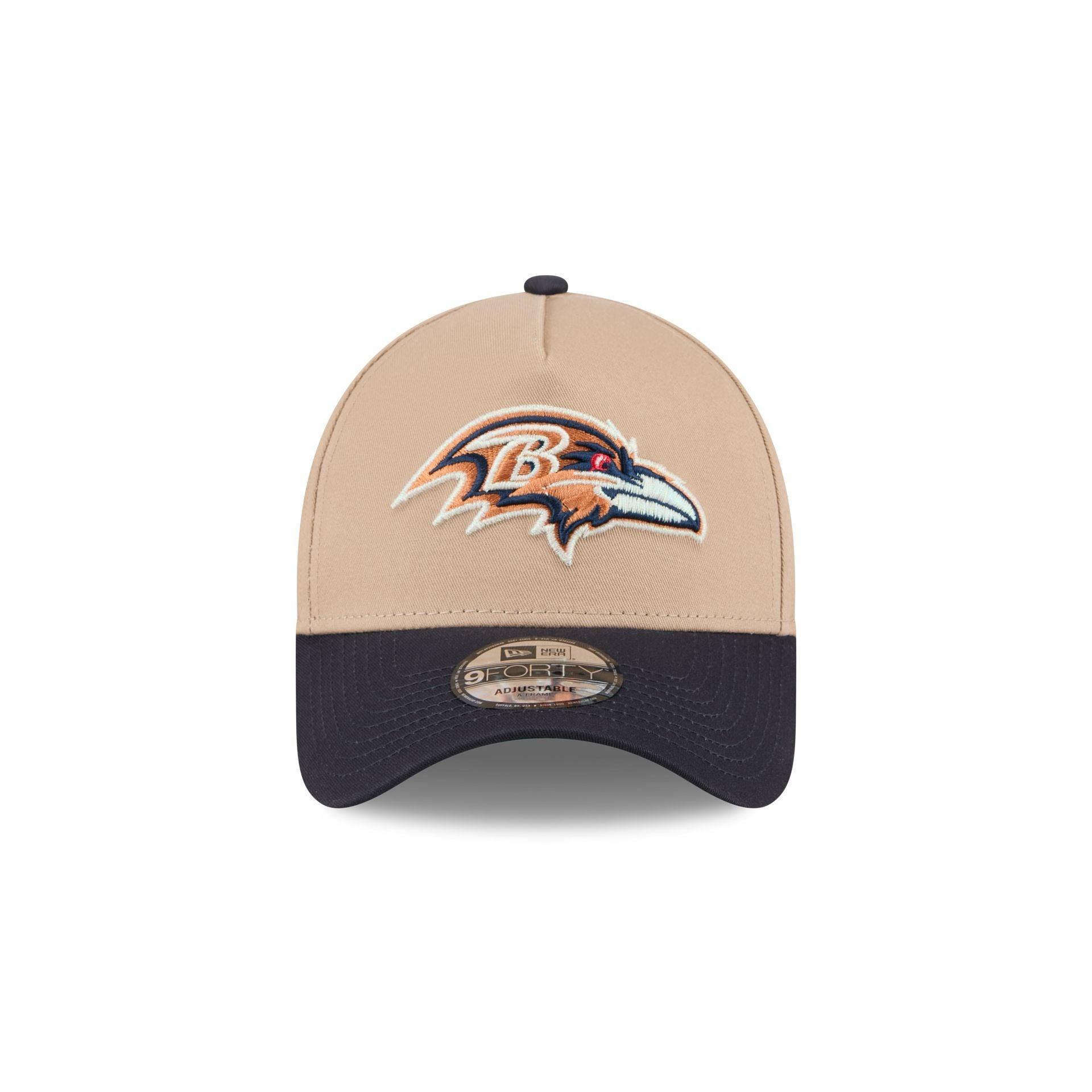 Baltimore Ravens Beige Khaki 9FORTY A-Frame Snapback Hat Male Product Image