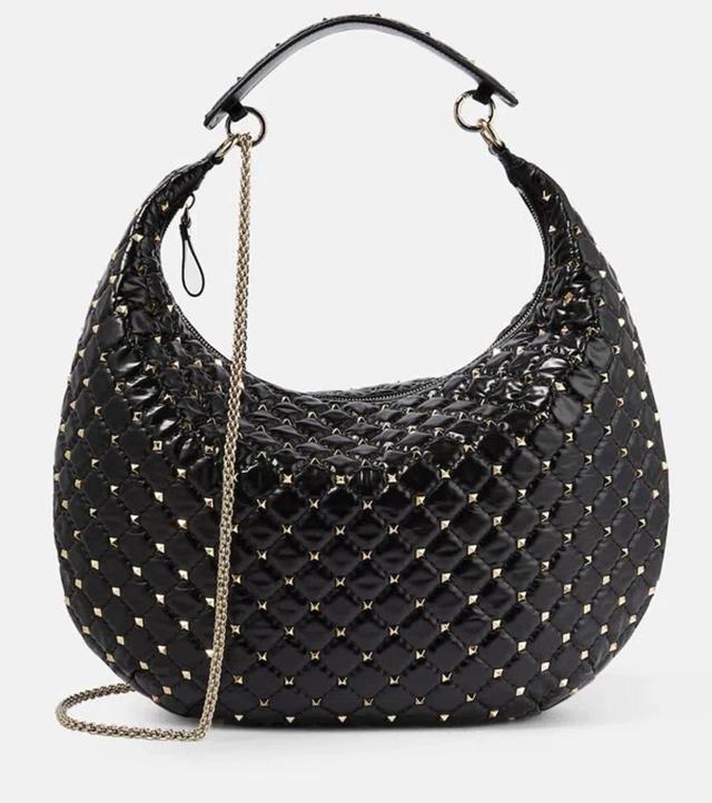 VALENTINO GARAVANI Rockstud Spike Shoulder Bag In Black Product Image