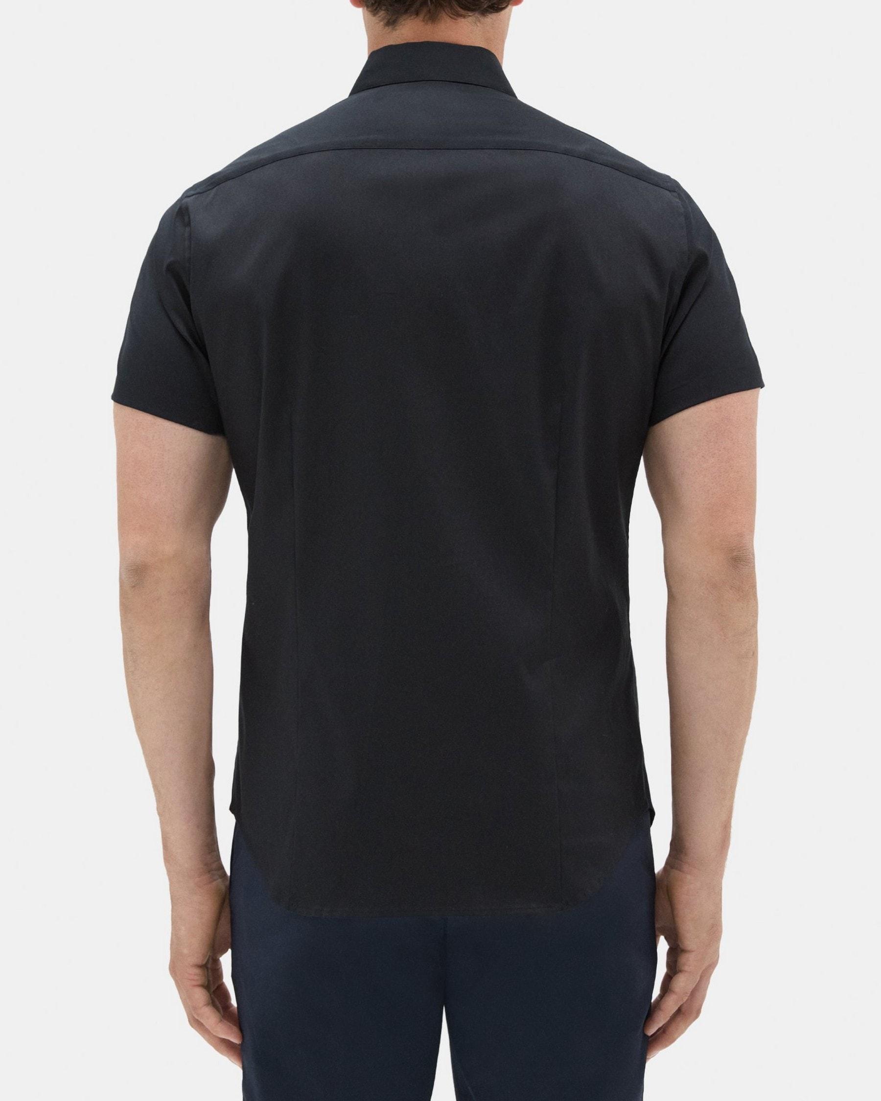 Tailored Short-Sleeve Shirt In Stretch Cotton Product Image