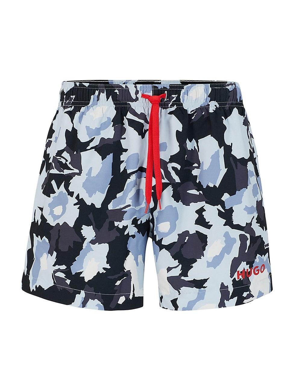 Mens Quick-Dry Printed Swim Shorts Product Image