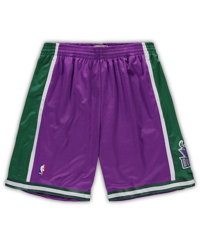 Mens Mitchell & Ness Milwaukee Bucks Big & Tall Hardwood Classics Team Swingman Shorts Product Image