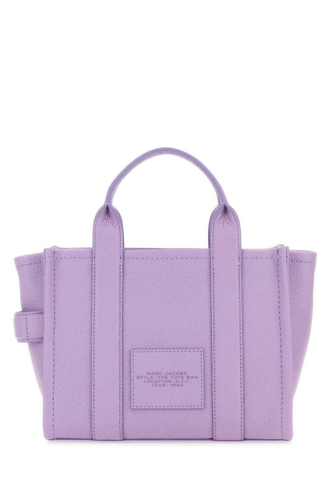 Logo Embossed Small Tote Bag In Purple Product Image