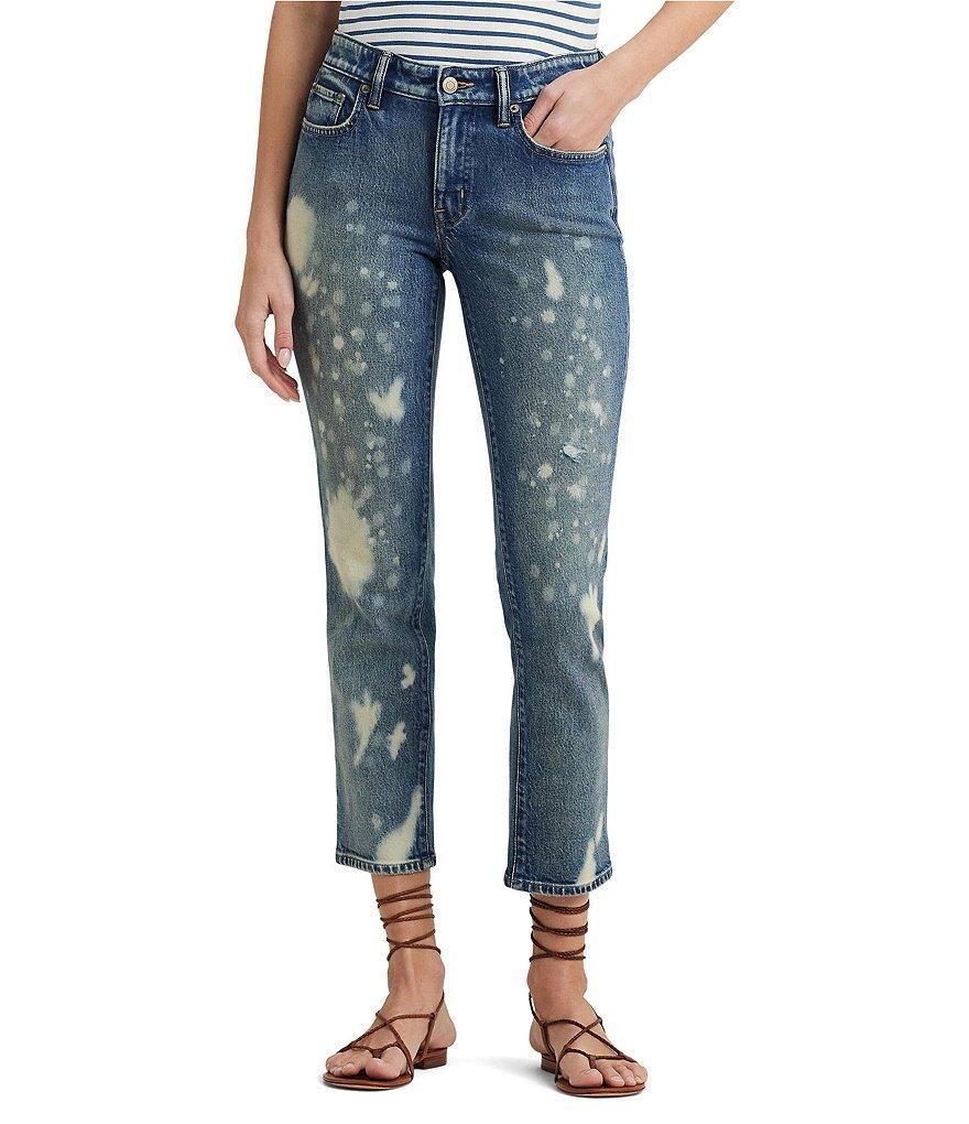 Lauren Ralph Lauren Mid-Rise Straight Ankle Jean Product Image