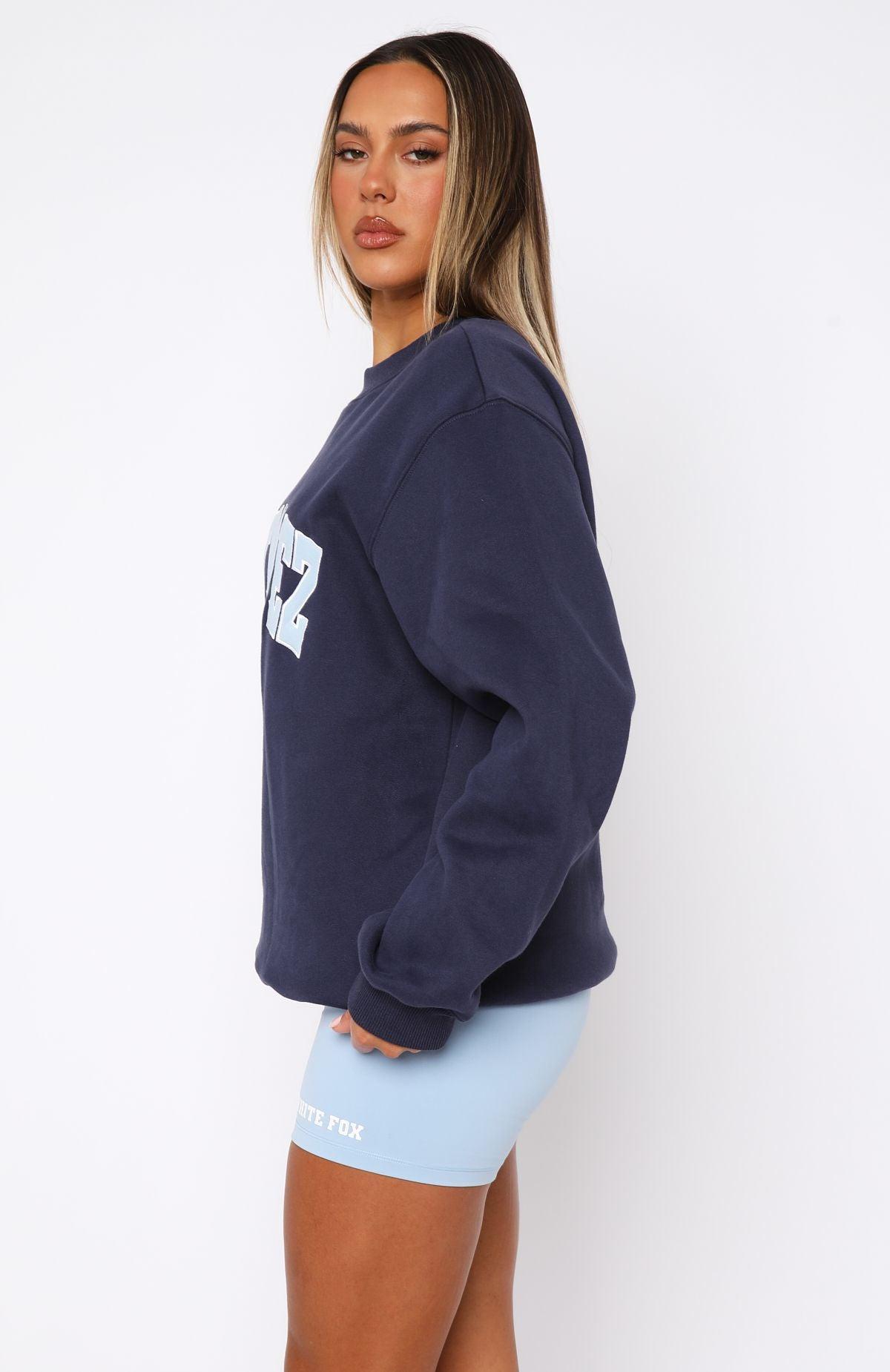 Decade Classics All Time Oversized Sweater Navy Product Image