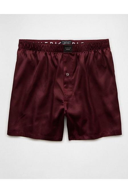 AEO Mens Solid Satin Pocket Boxer Short Men's Product Image