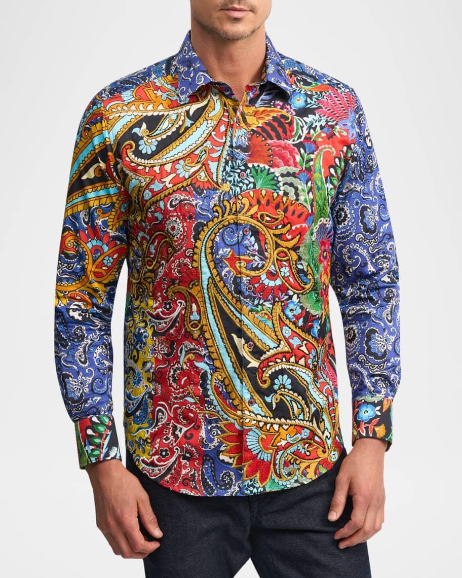 Mens Kattawa Oversized Paisley Sport Shirt Product Image