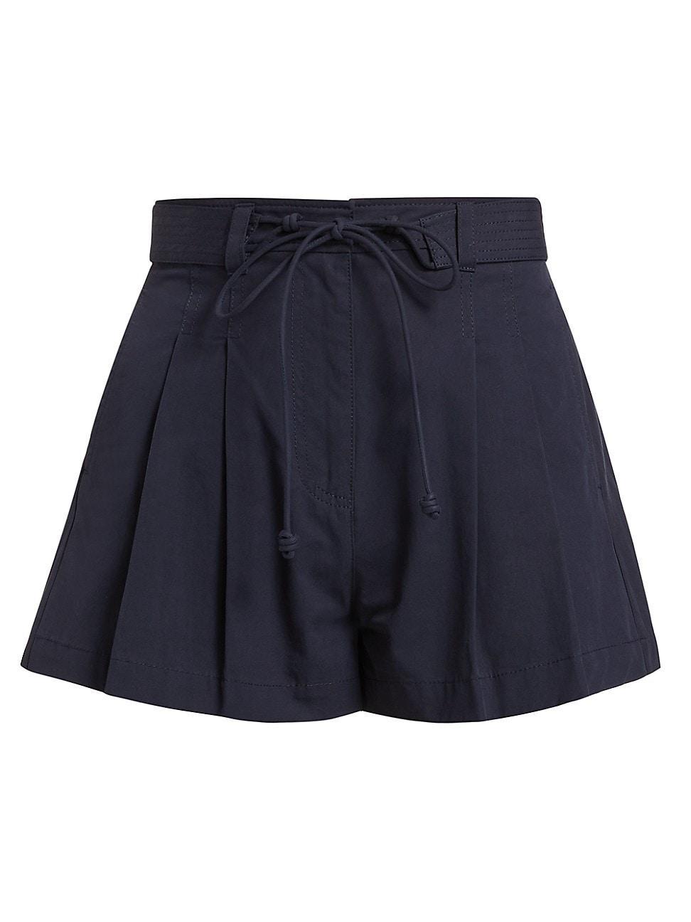 Womens Iris Pleated High-Rise Wide-Leg Shorts Product Image