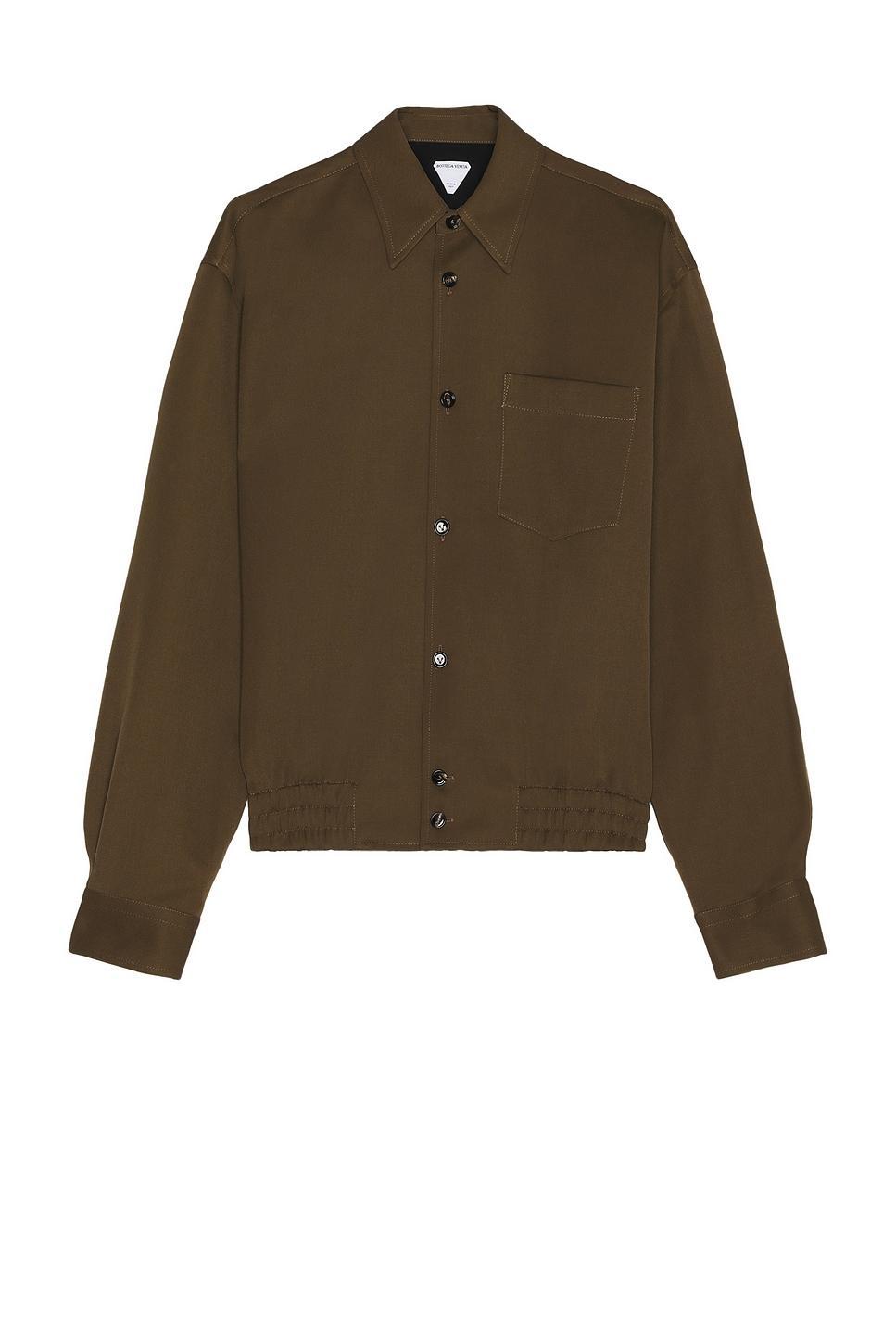 Bottega Veneta Sartorial Grain De Poudre Shirt Brown. (also in ). Product Image