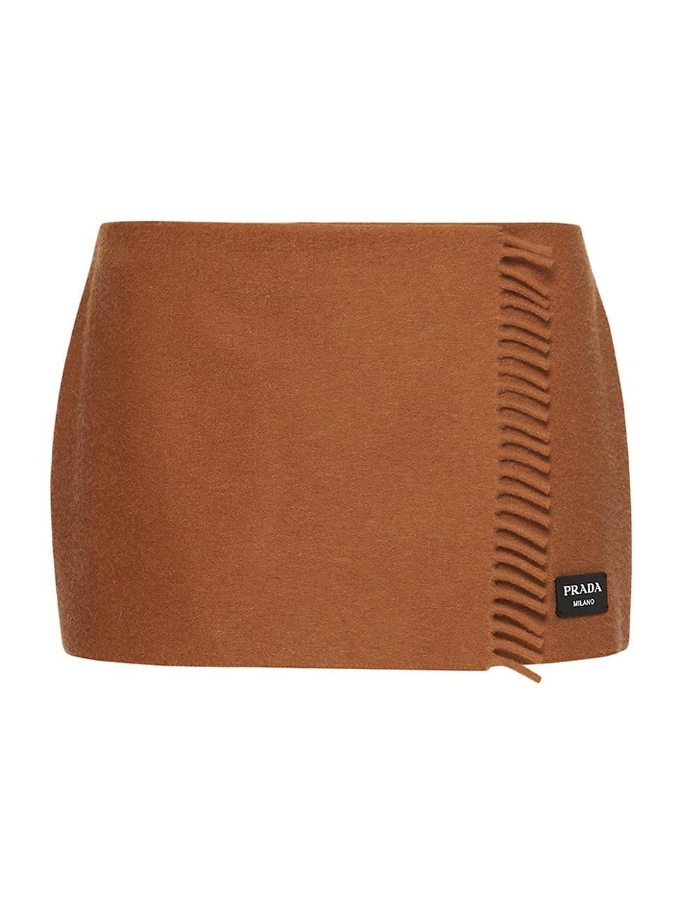 Womens Cashmere Mini-Skirt product image