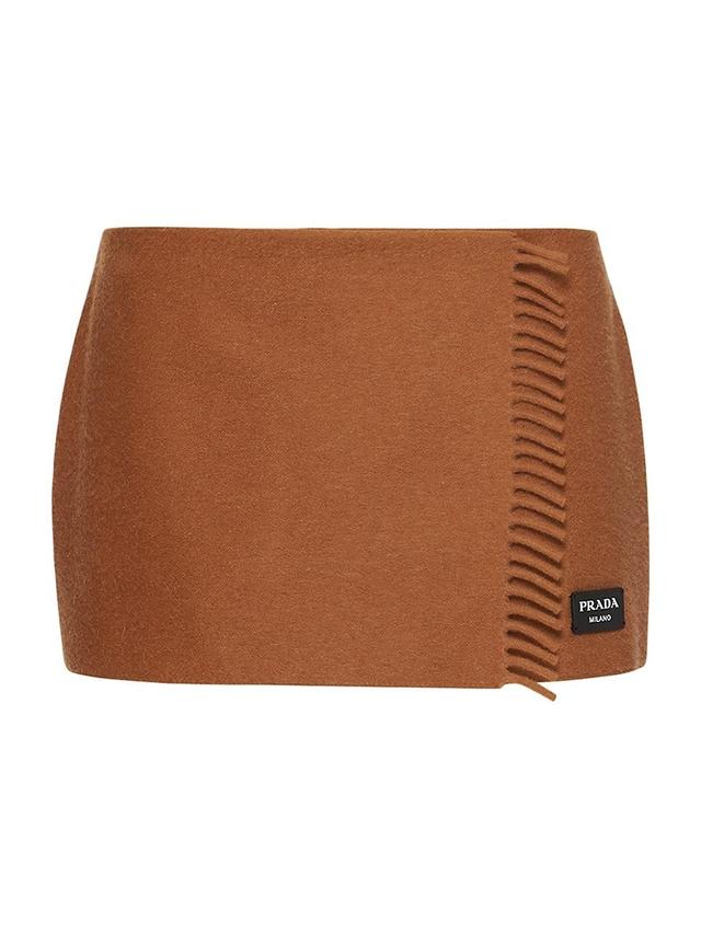 Womens Cashmere Mini-Skirt Product Image