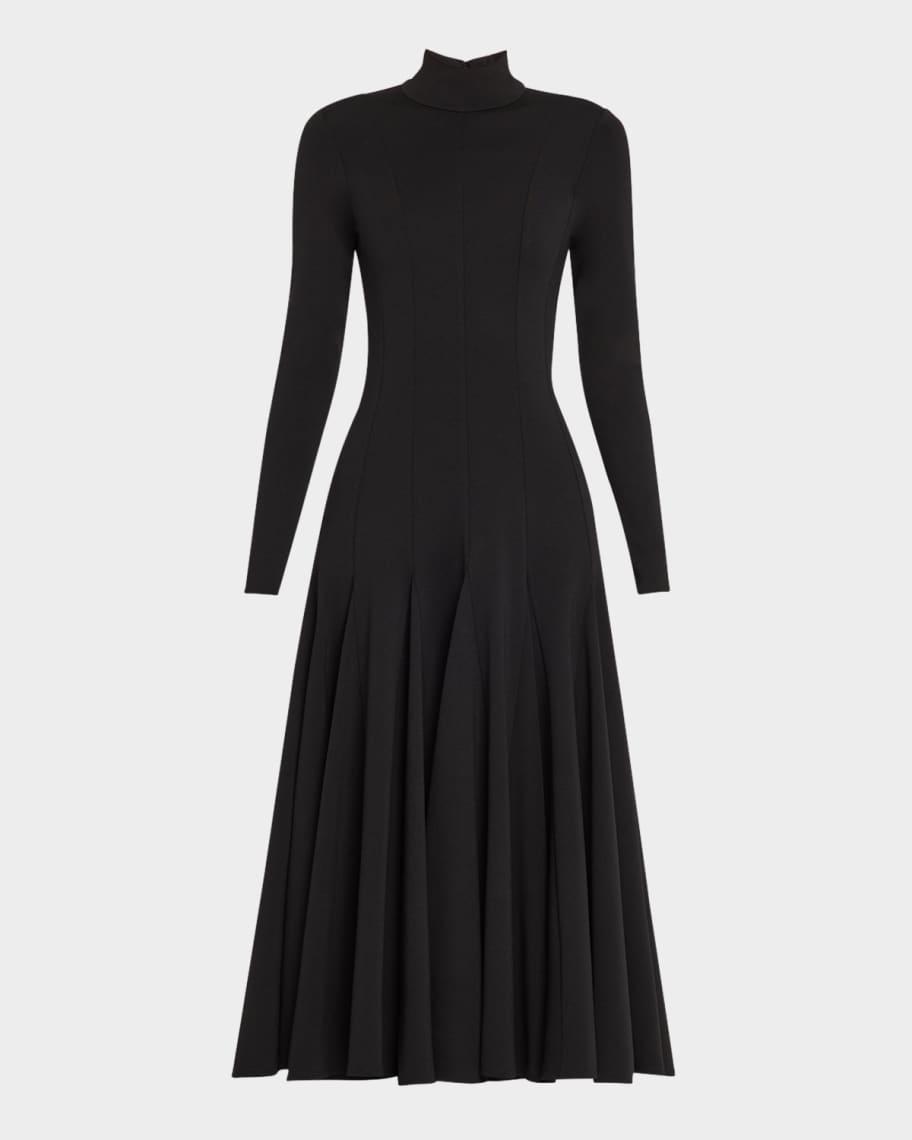 Elodie Turtleneck Pleated Midi Dress product image