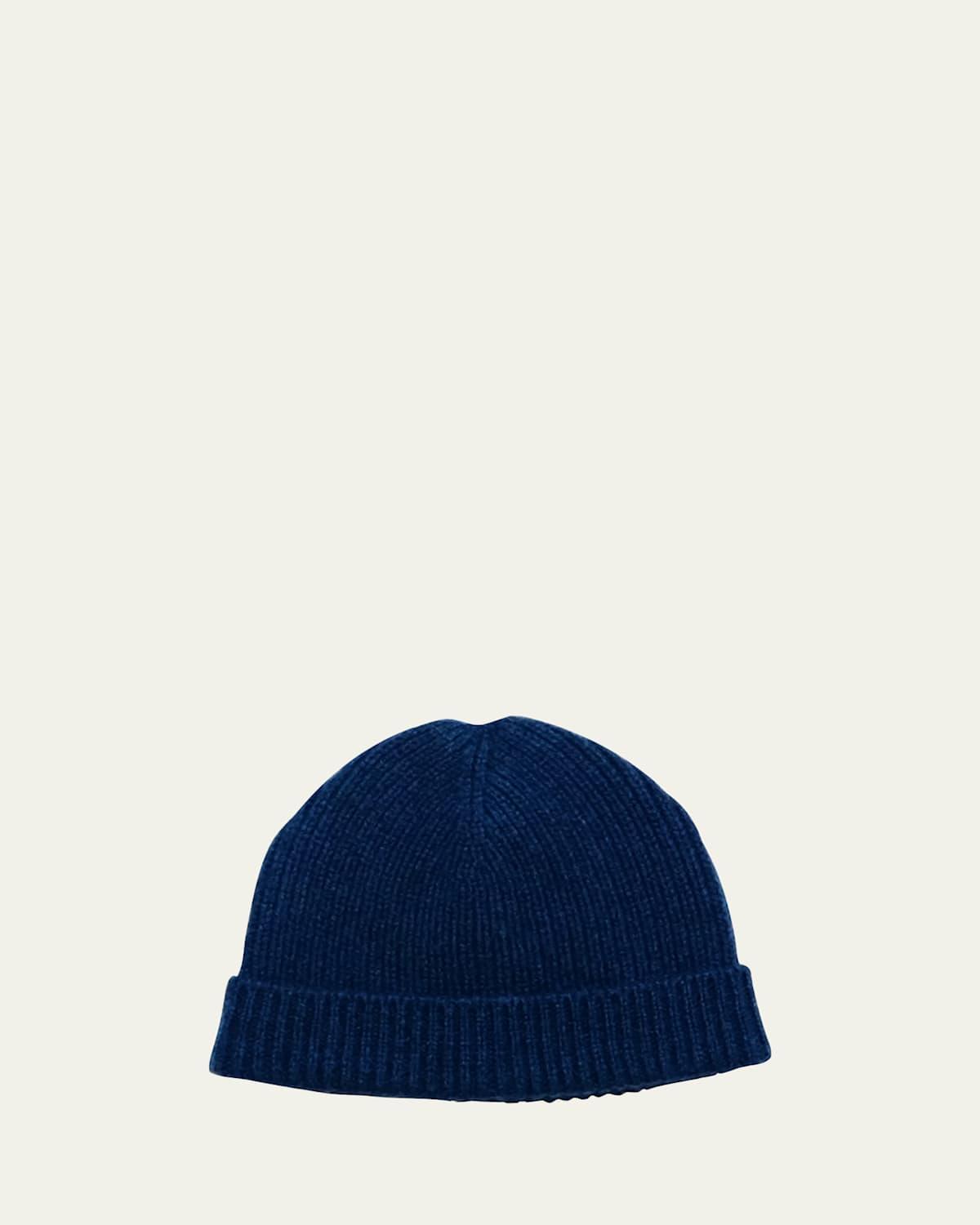 Mens Cashmere-Knit Beanie Hat Product Image