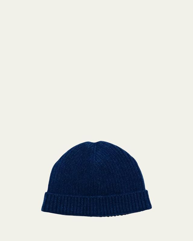 Mens Cashmere-Knit Beanie Hat Product Image