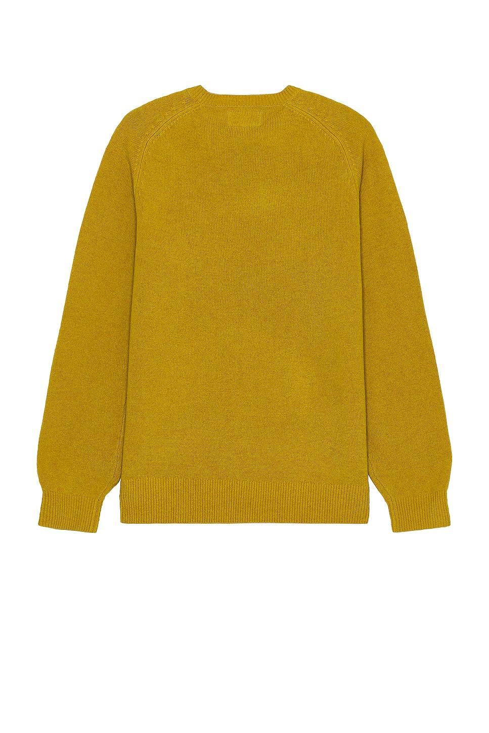 Beams Plus Sweater in Yellow Product Image