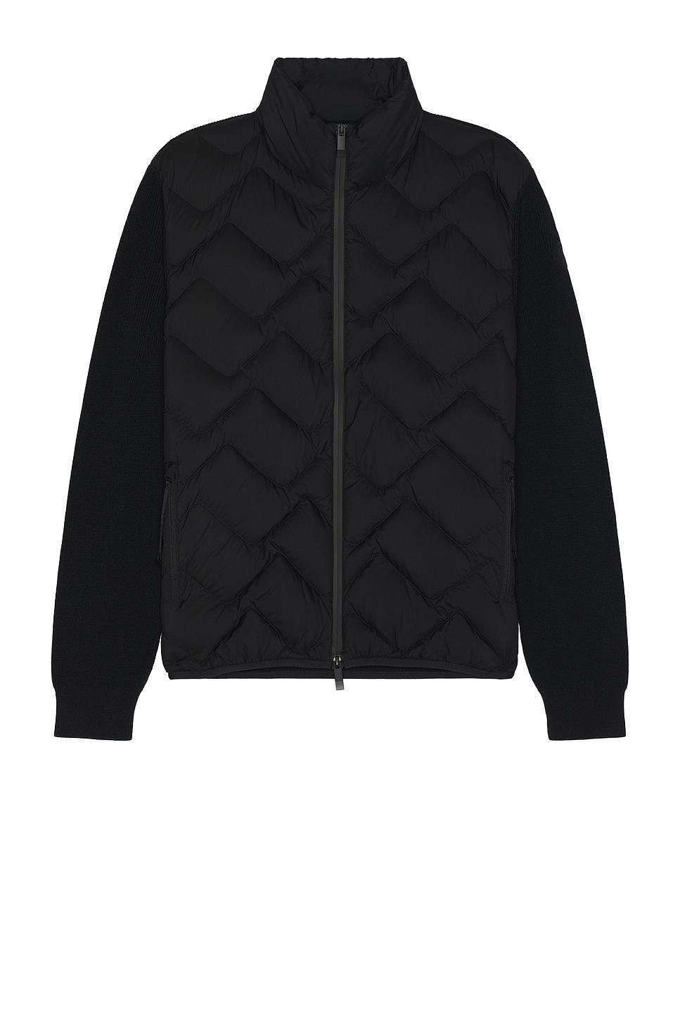 Moncler Zip Sweater Cardigan Black. (also in M, XL/1X). Product Image