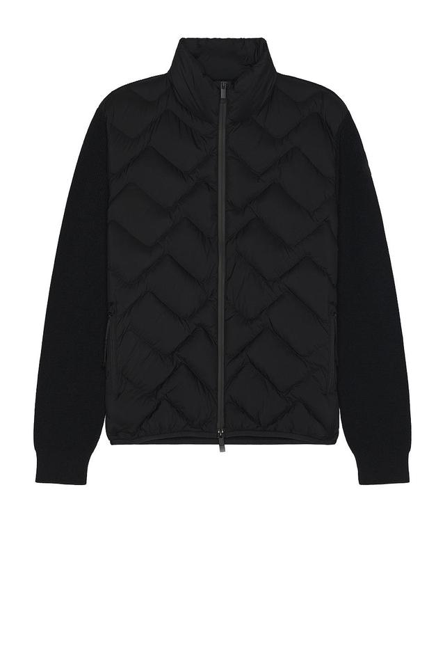 Moncler Zip Sweater Cardigan Black. (also in M, XL/1X). Product Image