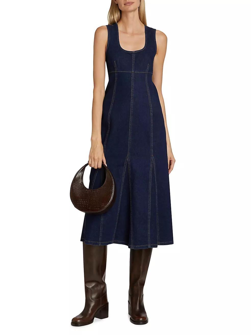 Minna Denim Midi-Dress Product Image