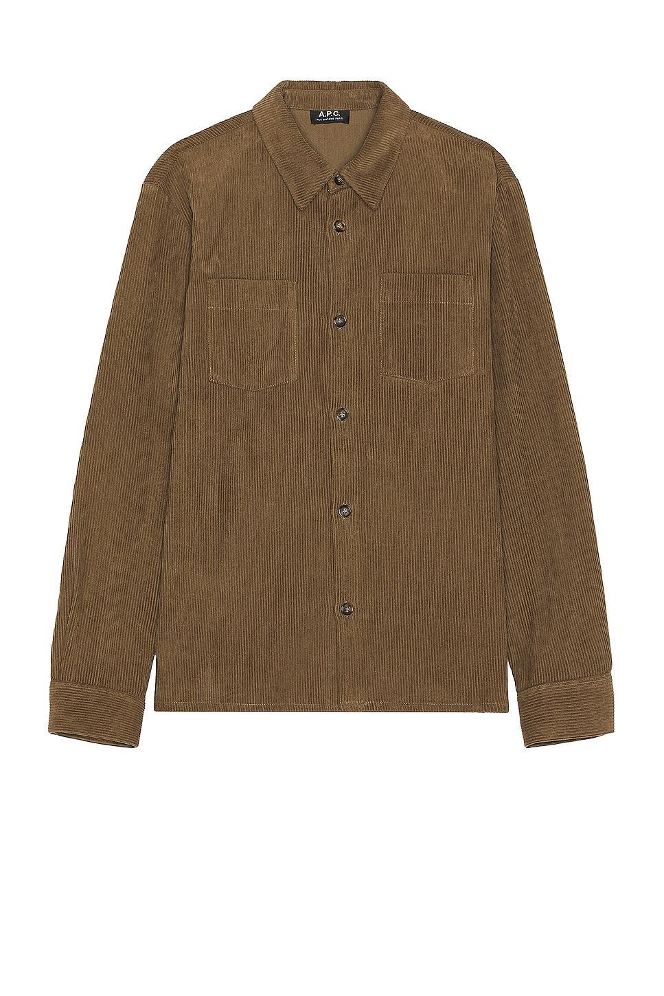 A.P.C. Joe Shirt Brown. (also in ). Product Image